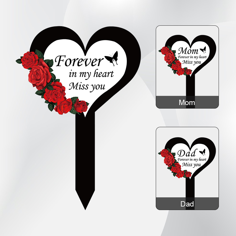 2024 Cemetery Memorial Heart S - Yard Sign Blank 评论和价格