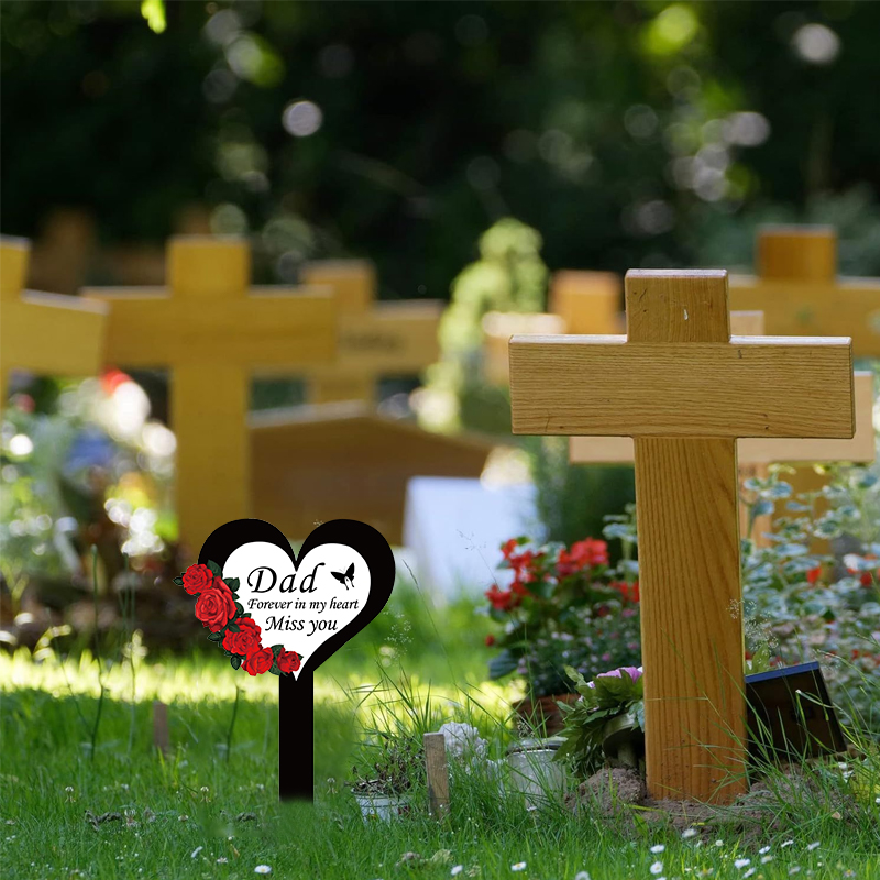 2024 Cemetery Memorial Heart S - Yard Sign Blank 评论和价格