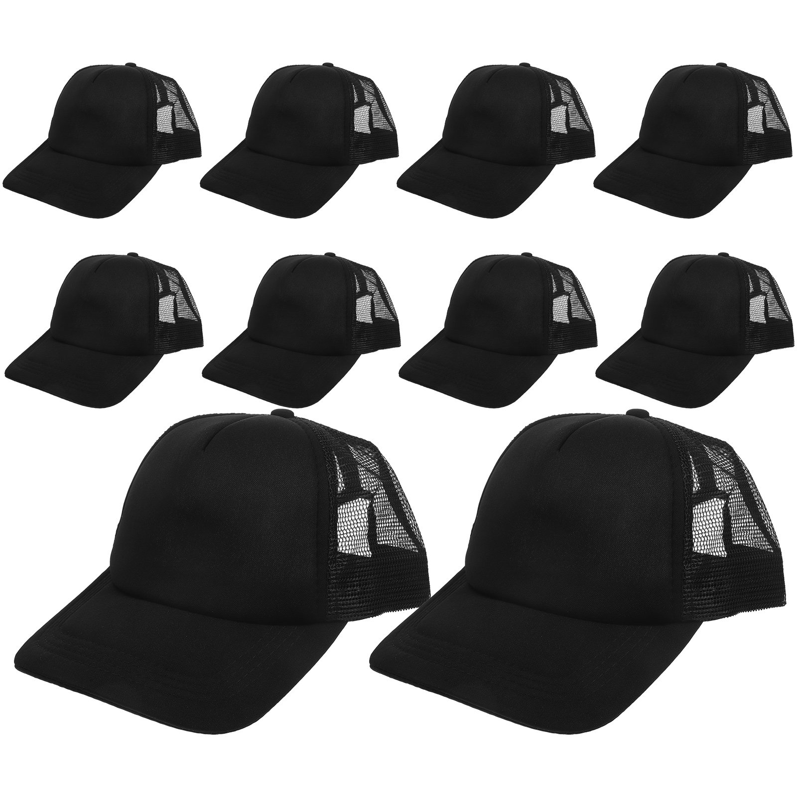 10Pcs Blank Mesh Baseball Caps - Hat Sublimation Blank 评论和价格