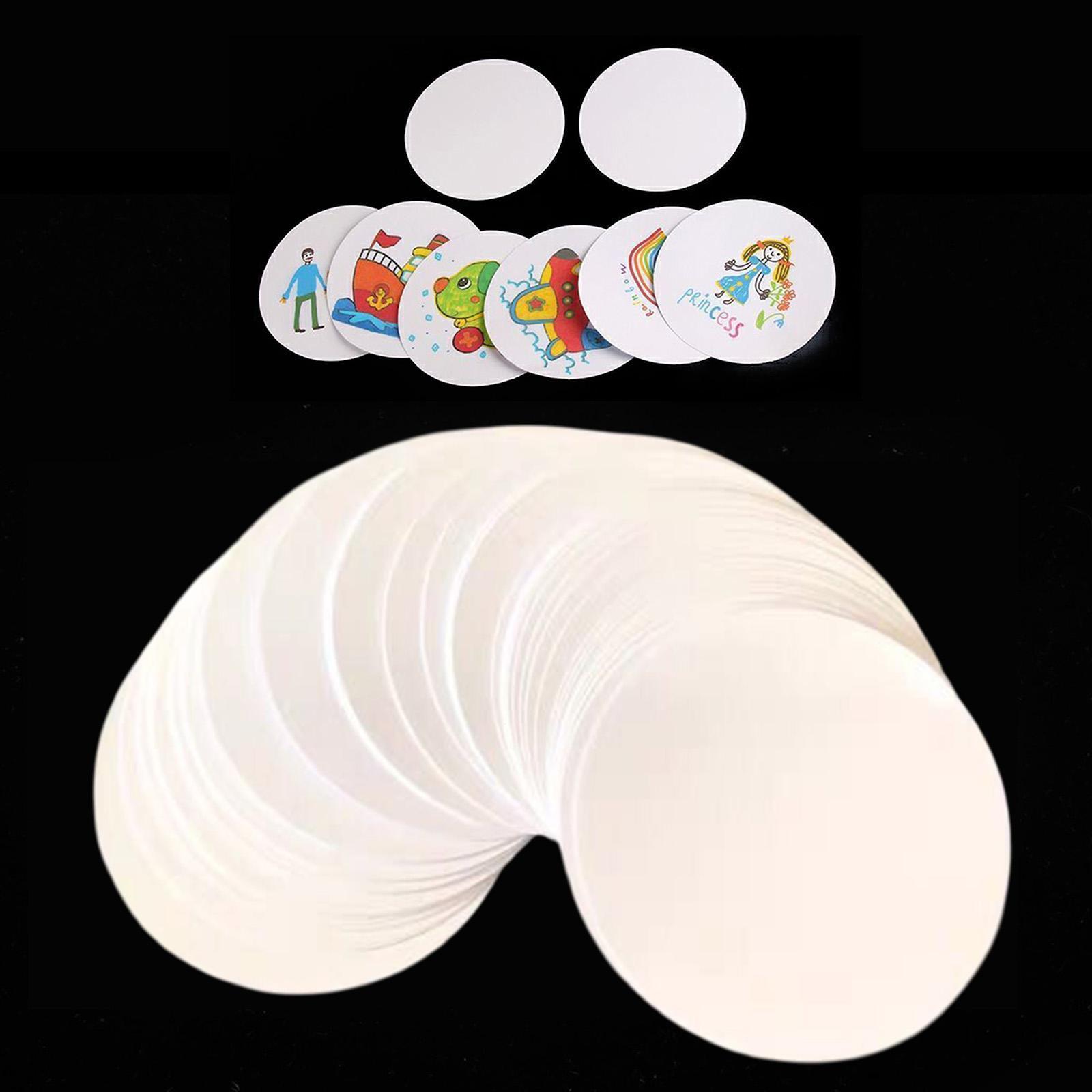100x Button Badge Blank Paper  - Button Badge Blank 评论和价格