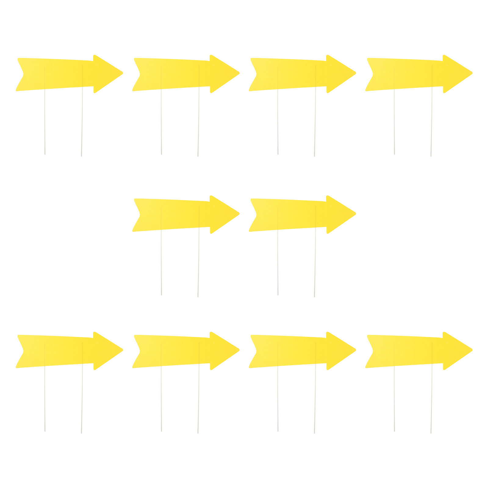 10Pcs Blank Arrow Yard Signs Y - Yard Sign Blank 评论和价格