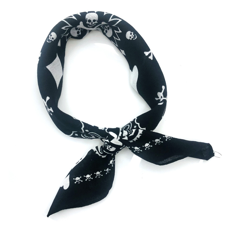 55cm White Black Red Skull Pok - Bandana Blank White 评论和价格