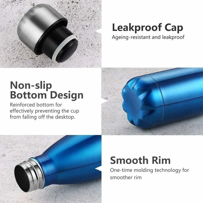 350/500/750/1000ml Stainles St - Water Bottle Blank 评论和价格