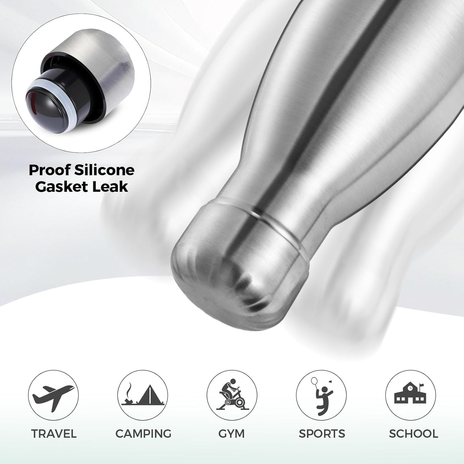 Outdoor Sport Double Wall Stai - Water Bottle Blank 评论和价格