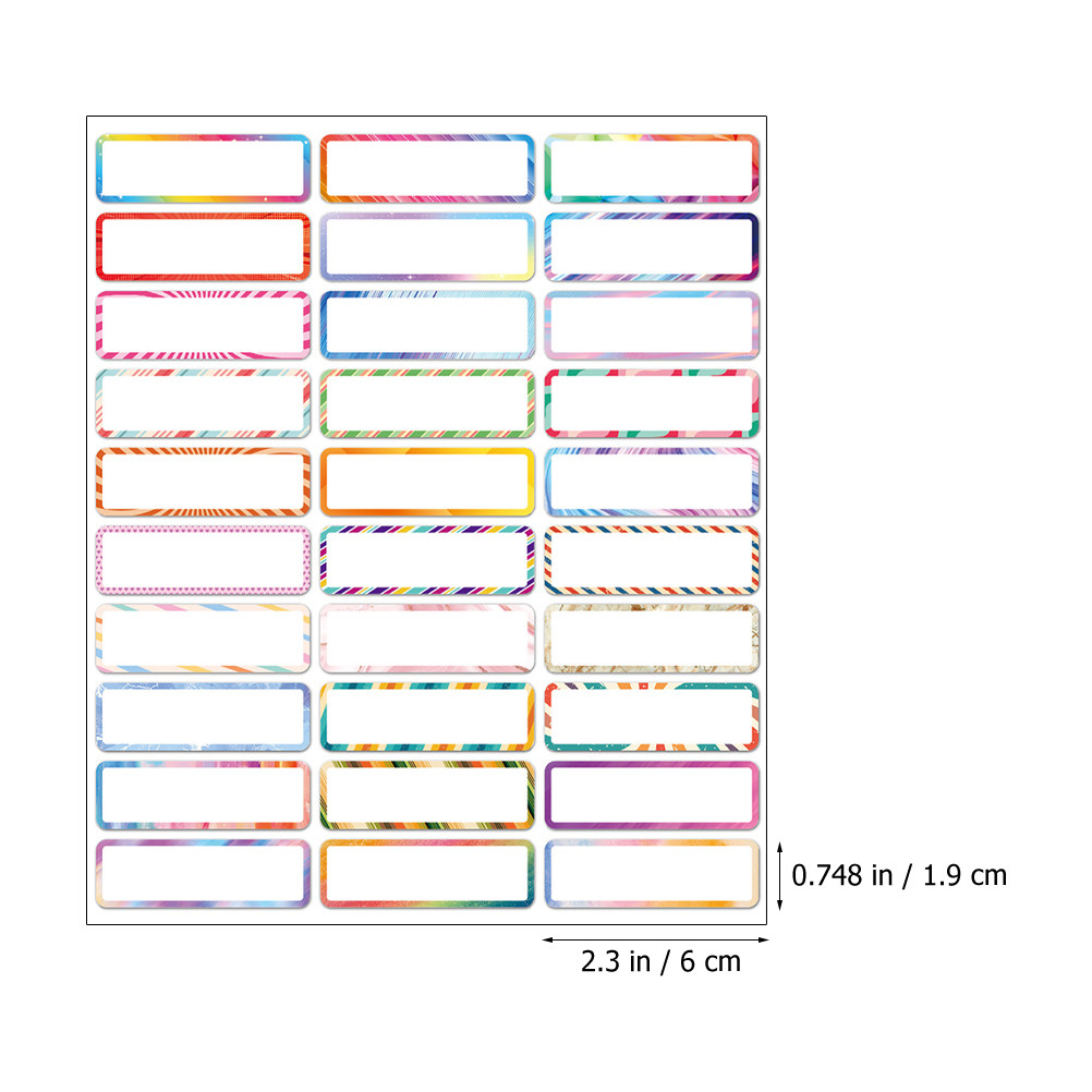 10 Sheets Writable Name Tag St - Water Bottle Blank 评论和价格